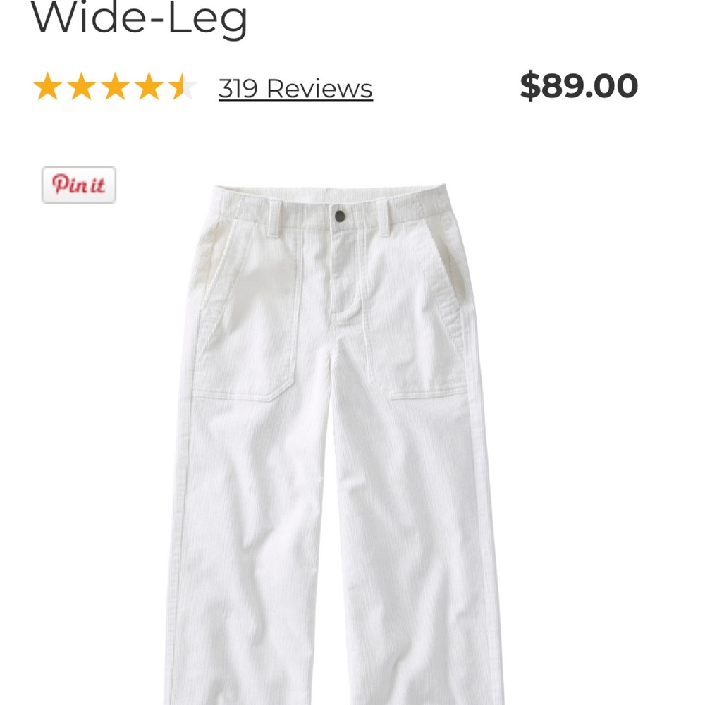 LL Bean NEW Bone Wide-Leg Pants women’s 4